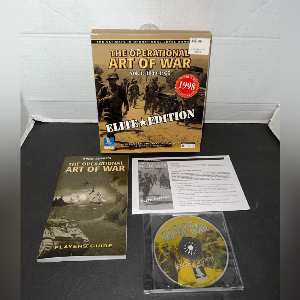 Big Box PC Game The Operational Art of War Vol. 1 1939-1955 Elite Edition